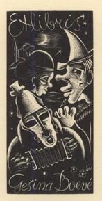 0382 Ex Libris Nederland : Cor de Wolff, 1947, Antiek en Kunst, Verzenden