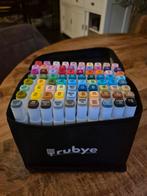 Alcohol markers en kleurboeken - decotime - Rubye, Ophalen of Verzenden, Zo goed als nieuw, Potlood of Stift