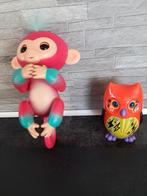 Fingerlings baby monkey en digi uiltje Erin interaktief set, Ophalen of Verzenden, Gebruikt
