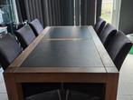Eettafel 6 stoelen, Huis en Inrichting, Tafels | Eettafels, Ophalen, Gebruikt, 200 cm of meer, 50 tot 100 cm