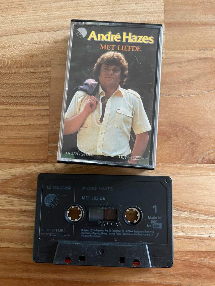 André Hazes - “ Met Liefde “ Cassette, Cd's en Dvd's, Cassettebandjes, Gebruikt, Origineel, Nederlandstalig, 1 bandje, Ophalen of Verzenden