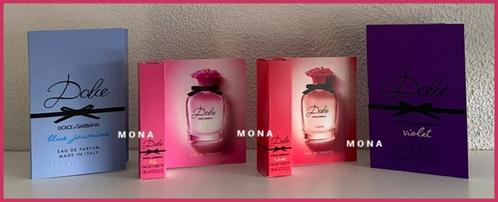 #2 Dolceset 4 parfum samples proefjes testers monsters, Sieraden, Tassen en Uiterlijk, Uiterlijk | Parfum, Nieuw, Verzenden