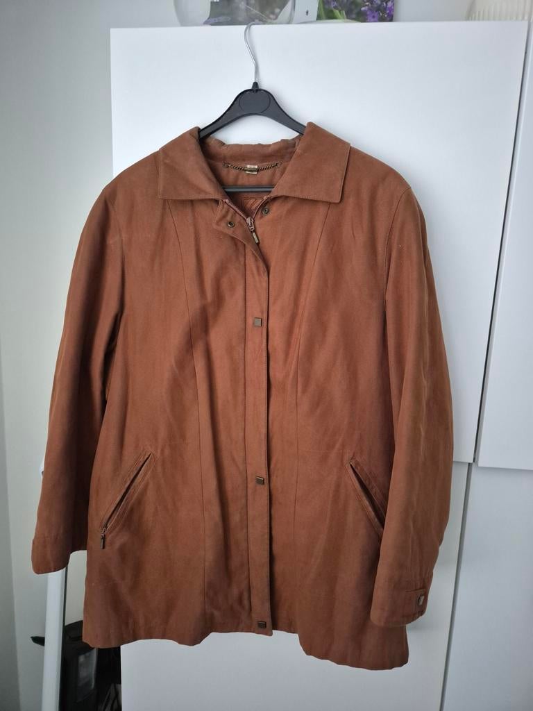 Vintage Kohler & Krenzer coat, kleur bruin, maat 38, Kleding | Dames, Jassen | Zomer, Gedragen, Maat 38/40 (M), Bruin, Ophalen of Verzenden