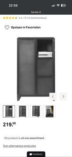 Karwei Jax Kast - Zwart - Speelgoedkast, Huis en Inrichting, Kasten | Kledingkasten, Ophalen, Gebruikt, 100 tot 150 cm, 50 tot 100 cm