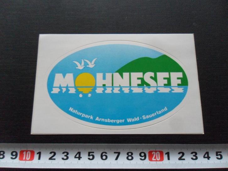 sticker Duitsland MOHNSEE Ansberger Wals Sauerland *, Verzamelen, Stickers, Zo goed als nieuw, Bedrijf of Vereniging, Ophalen
