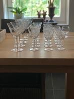 Brocante kristallen glasservies compleet, Antiek en Kunst, Antiek | Glas en Kristal, Ophalen of Verzenden