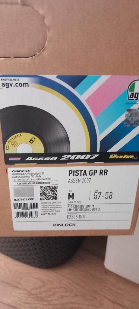 AGV PISTA DGPRR ASSEN., Motoren, Kleding | Motorhelmen, Integraalhelm, AGV, Tweedehands, Ophalen of Verzenden