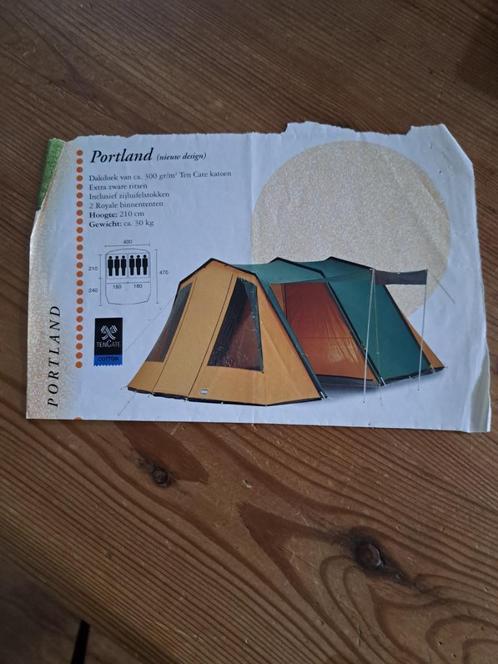 Portland tunneltent 4 tot 6 personen, Caravans en Kamperen, Tenten, tot en met 6, Gebruikt, Ophalen