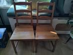 Ikea houten eetkamerstoelen, Ophalen, Gebruikt, Twee, Bruin