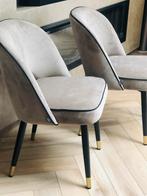 Eichholtz Eetkamerstoel Cliff Savona greige 6 stuks, Ophalen, Overige kleuren, Eichtholtz, Zo goed als nieuw