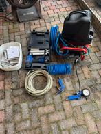 Nette kleine compressor incl toebehore, Doe-het-zelf en Verbouw, Compressors, Ophalen, Gebruikt, 6 tot 10 bar, 25 tot 100 liter