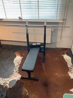 Gorilla verstelbare halterbank incl. 170 cm stang., Sport en Fitness, Fitnessmaterialen, Ophalen, Zo goed als nieuw, Fitnessbank
