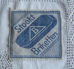 Antieke reclame pannenlap - Briketten, Antiek en Kunst, Ophalen of Verzenden