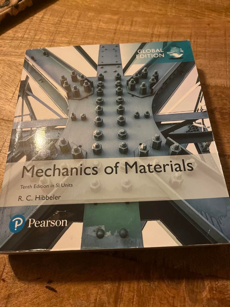 Mechanics of Materials - R.C. Hibbeler - Global Edition, Ophalen of Verzenden, Beta, Zo goed als nieuw, HBO