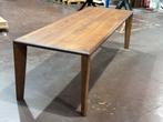 Massief eiken tafel met geiintegreerde poten 250x100cm, Ophalen, 200 cm of meer, 50 tot 100 cm, Zo goed als nieuw