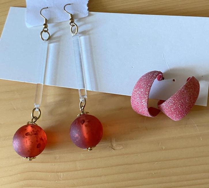 aparte retro oorbellen, oorhangers /stekers, jaren '70/ '80, Sieraden, Tassen en Uiterlijk, Oorbellen, Zo goed als nieuw, Hangers