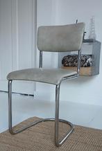 Vintage Gispen 1001 Originals_Buisframe Stoel, (Elephant), Huis en Inrichting, Stoelen, Ophalen, Gebruikt, Mid-Century, Metaal