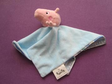  PEPPA PIG Knuffeldoekje VARKEN UIT 2022. BLAUW **Nieuw**  beschikbaar voor biedingen