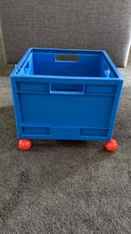 Blauwe bak Ikea Vintage LP ' s, Ophalen, Doos, Minder dan 35 cm, Minder dan 50 cm