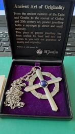 Ketting Celtic Cross st justin, Ophalen of Verzenden, Gebruikt, Overige materialen, Met edelsteen