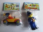 Noddy's Vinyl Car en Agent Toyland MIB  1990 Dekkertoys LTD, Nieuw, Tv, Ophalen of Verzenden, Beeldje, Replica of Model