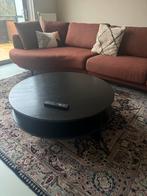 Ronde zwarte salontafel, Ophalen, Gebruikt, 50 tot 100 cm, 50 tot 100 cm