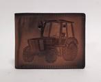 Tractor old cabine bruine leren portemonee portefeuille, Info@deconoord.nl, Bruin, Deco Noord, Nieuw