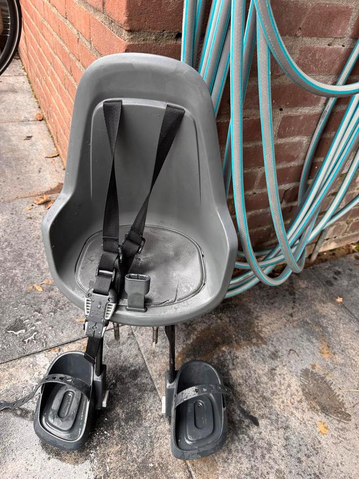 Bobike Voorzitje Fiets - Veilig Mee!, Fietsen en Brommers, Fietsaccessoires | Fietsstoeltjes, Gebruikt, Voorzitje, 0 t/m 18 kg