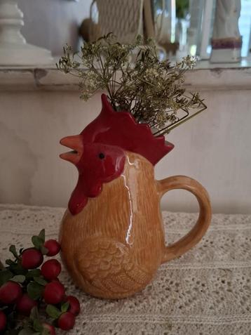 Brocante/vintage Kip (vaasje/kannetje) beschikbaar voor biedingen