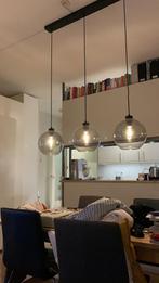Hanglamp rookglas, Huis en Inrichting, Lampen | Hanglampen, Ophalen, Zo goed als nieuw, Glas