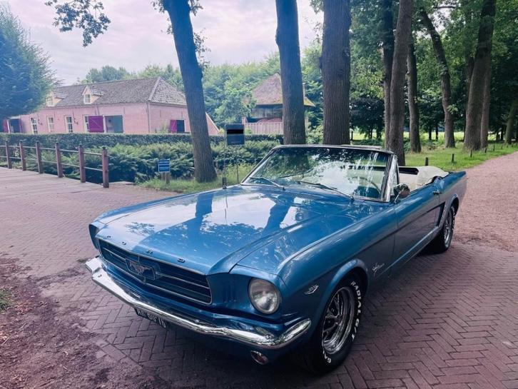 Ford Mustang cabriolet C-code 1965, Auto's, Ford, Particulier, Mustang, Benzine, Cabriolet, Automaat, Geïmporteerd, Blauw, Ophalen
