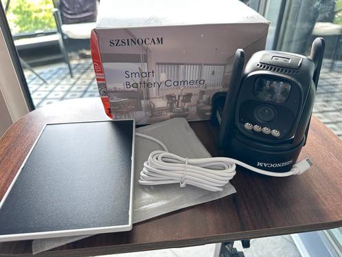 Zonne-energie Dome Security Camera, Audio, Tv en Foto, Videobewaking, Zo goed als nieuw, Buitencamera, Ophalen of Verzenden