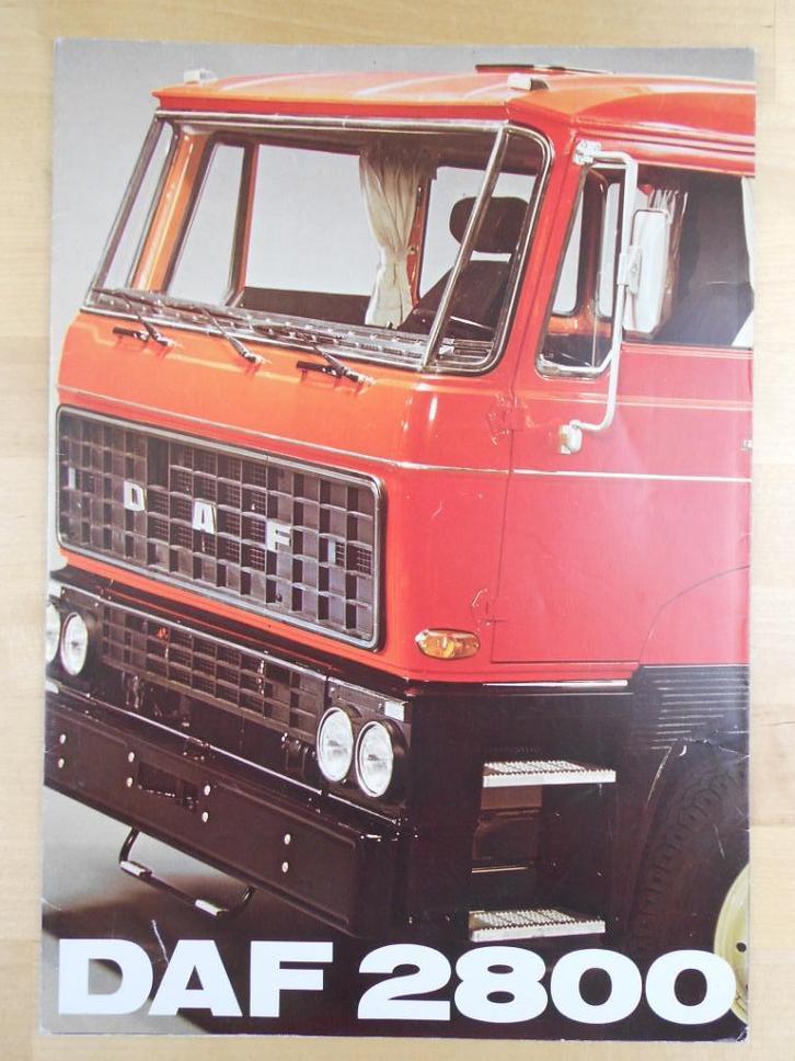 DAF F 2800 Brochure 1974 – F2800 - NL, Boeken, Auto's | Folders en Tijdschriften, Zo goed als nieuw, Overige merken, Ophalen