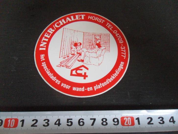 sticker Horst INTER/CHALET 04709-3777, Verzamelen, Stickers, Zo goed als nieuw, Ophalen