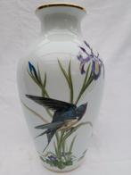 vintage Franklin Porcelain The Meadowland Bird Vase zwaluw, Ophalen of Verzenden