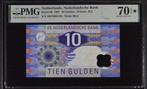 UNC biljet 10 gulden IJsvogel - PMG 70, 'top pop', 10 gulden, Verzenden