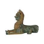 Grote Tempelleeuw Verguld Brons Beeld Thailand Foo Dog 27cm, Verzenden, Gebruikt, Religie