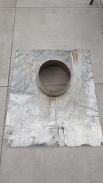 Dakdoorvoer, klemband, rozet, verloop 130/100, Doe-het-zelf en Verbouw, Verwarming en Radiatoren, 30 tot 80 cm, Gebruikt, Kachel