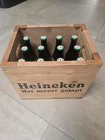 Heineken vintage bierkrat incl. 12 volle flesjes, Ophalen of Verzenden