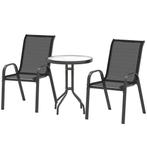 Tuinset met 2 stoelen en tafel bistroset nieuw, Tuin en Terras, Ophalen of Verzenden, Nieuw
