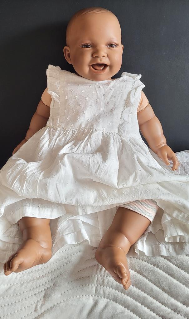 levensechte babypop, Doro Dolls 53 cm, Verzamelen, Poppen, Gebruikt, Pop, Ophalen of Verzenden