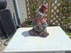 zeer oud hout snijwerk clown handsnijwerk circa 30 cm hoog, Antiek en Kunst, Ophalen of Verzenden