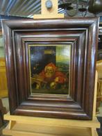 Oer 11056 ANTIEK schilderij "Man met schedel", Antiek en Kunst, Kunst | Schilderijen | Klassiek, Ophalen