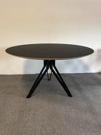 Ronde eettafel Fenix Nero Ingo 130cm, Huis en Inrichting, Tafels | Eettafels, Rond, Ophalen of Verzenden, Zo goed als nieuw, Info@betaalbaar-design.nl