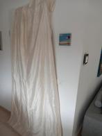 Offwhite satijnen gordijn gevoerd, Huis en Inrichting, Ophalen of Verzenden, Gebruikt, 200 cm of meer