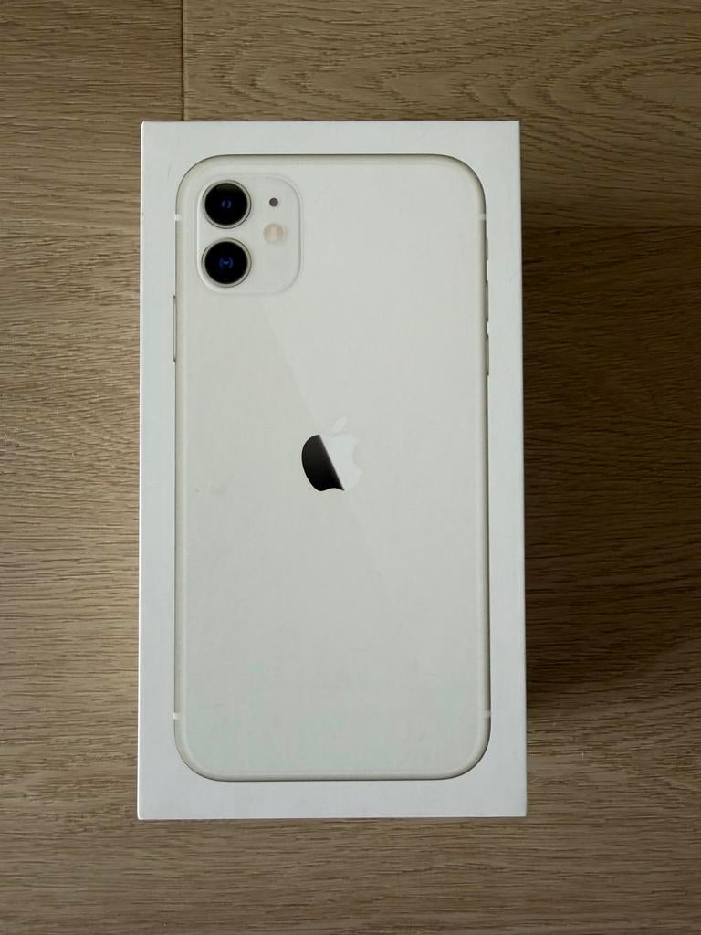 iPhone 11 128GB Wit - Barst in scherm, Telecommunicatie, Mobiele telefoons | Apple iPhone, Wit, Zonder abonnement, 128 GB, Gebruikt
