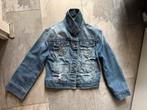 Leuk spijkerjasje maat XXS, Blauw, Ophalen of Verzenden, Zo goed als nieuw, Jasje