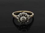 Diamanten 14k gouden antieke ring dames victoriaans, Ophalen of Verzenden, Goud, Ring, Met edelsteen