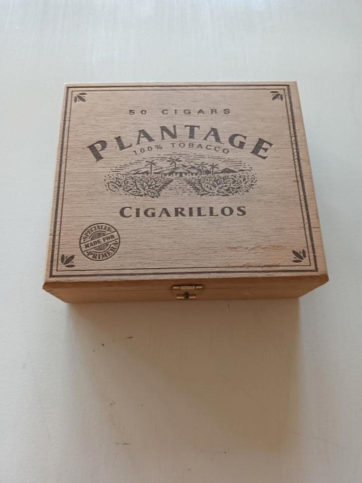 Vintage Plantage Cigarillos Sigarenkistje, Antiek en Kunst, Antiek | Woonaccessoires, Ophalen of Verzenden