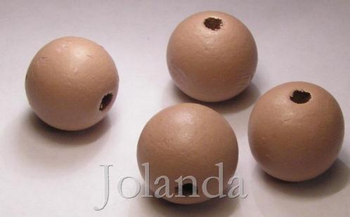 0304 Mooie Terracotta Gekleurde Houten Kralen (16 mm), Hobby en Vrije tijd, Kralen en Sieraden maken, Nieuw, Kraal, Verzenden